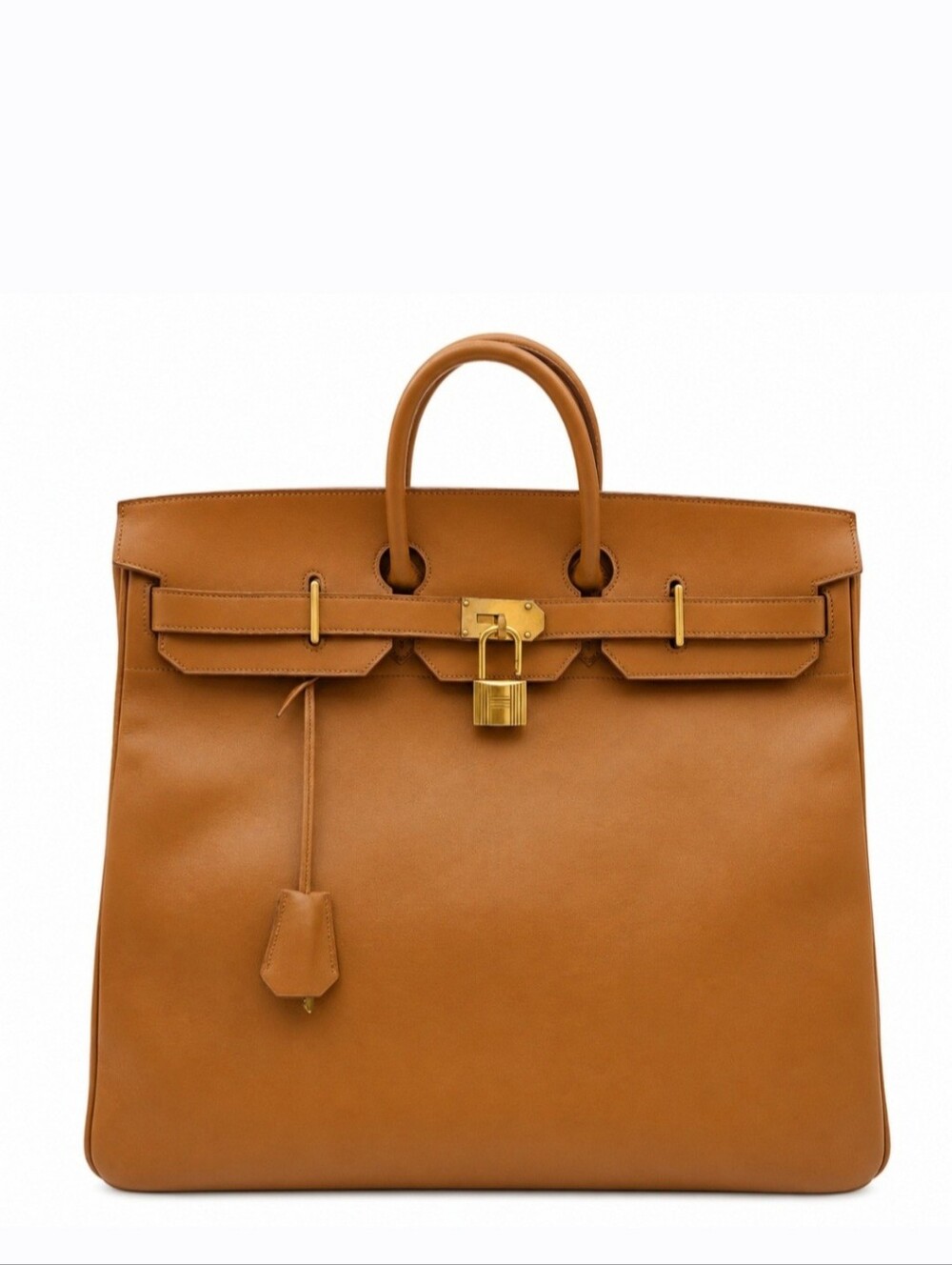 Hermes Vintage Haut à Courroies HAC 50 Birkin Natural Vache Travel Bag